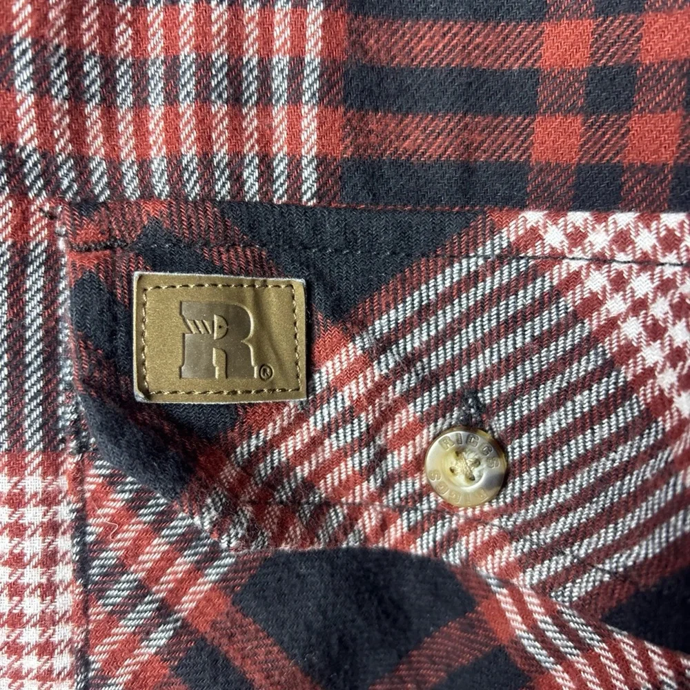 Wrangler‎ Red and Black Plaid Cardigan Sweater
